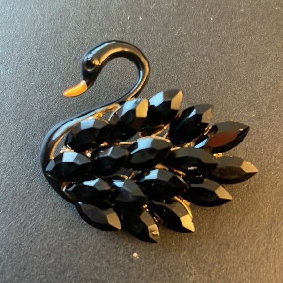 Anthropologie Jewelry - - Anthropologie Swan 🦢 Brooch